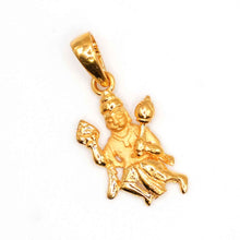 22K Gold Hanuman Pendant