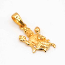 22K Gold Hanuman Pendant