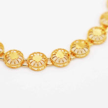 22K Gold 4 Clover Ball Pattern Bracelet