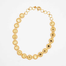 22K Gold 4 Clover Ball Pattern Bracelet