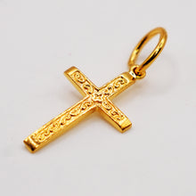 22K Gold Cross Pendant