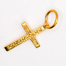 22K Gold Cross Pendant