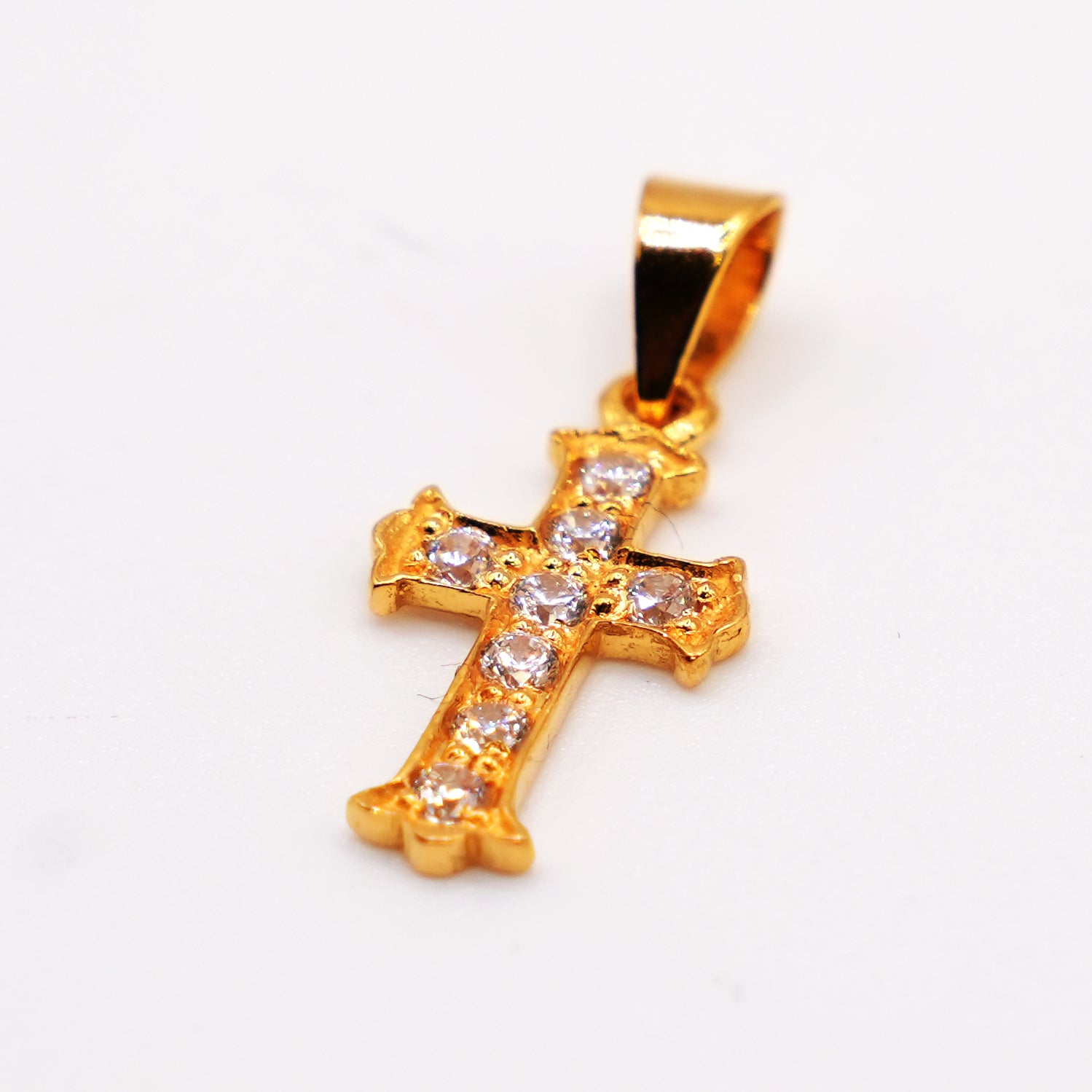 22K Gold Cross Pendant