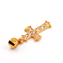 22K Gold Cross Pendant