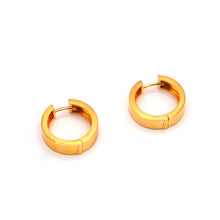 22K Gold Huggie Hoop Earrings