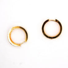 22K Gold Huggie Hoop Earrings