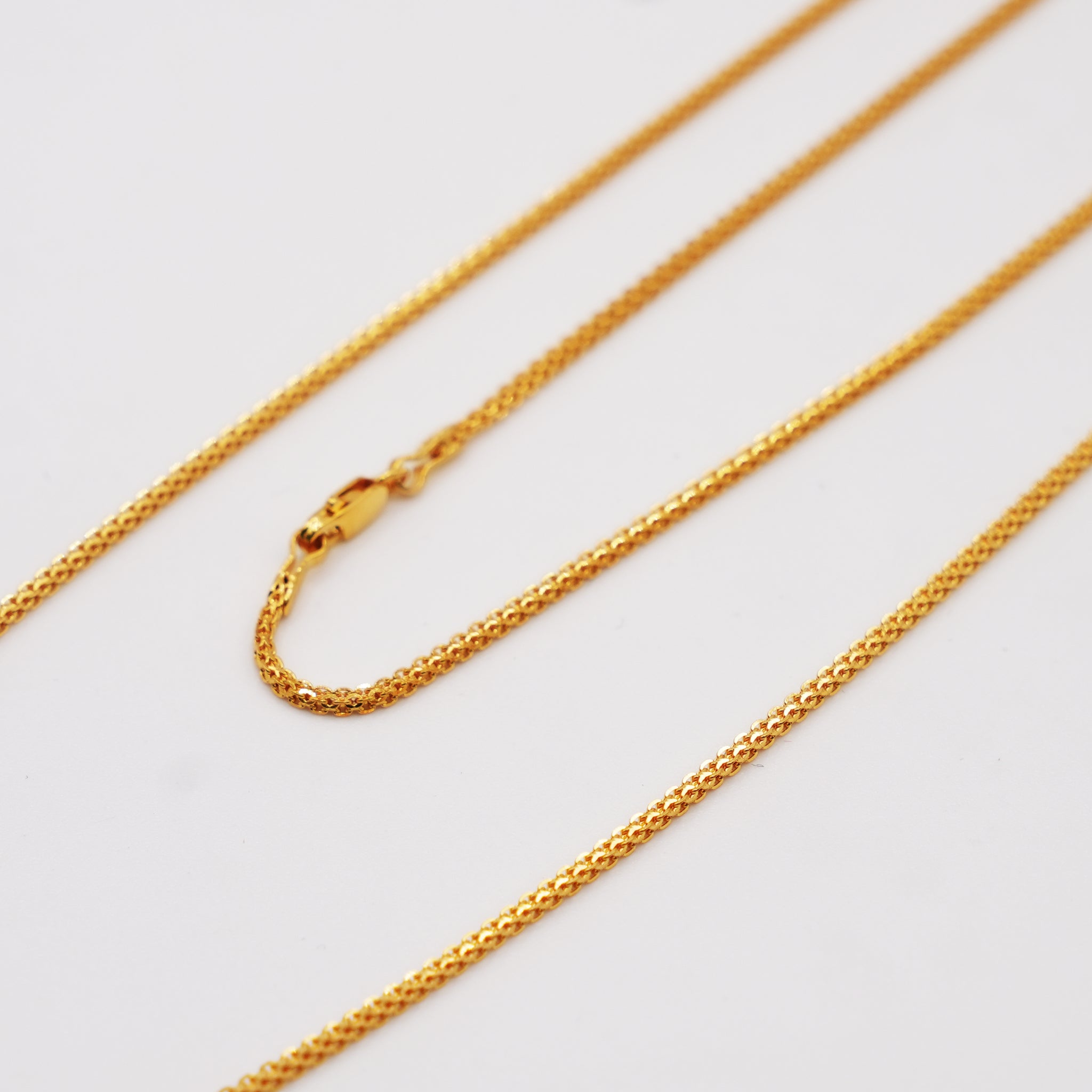 22K Gold Round Traditional Chain