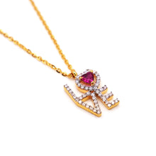 22k Gold LOVE pendant