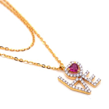 22k Gold LOVE pendant