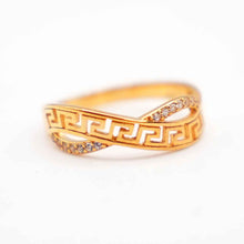 22K Gold Ring with Zircon