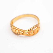 22K Gold Ring with Zircon
