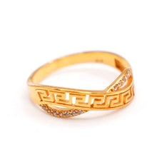 22K Gold Ring with Zircon