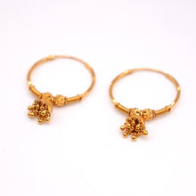 22K Gold Traditional Hoop Earrings/Jhumki