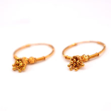 22K Gold Traditional Hoop Earrings/Jhumki