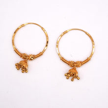 22K Gold Traditional Hoop Earrings/Jhumki