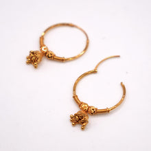 22K Gold Traditional Hoop Earrings/Jhumki