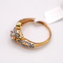 22K Gold Ring with CZ stones