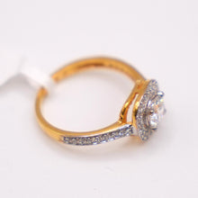 22K Gold Ring with CZ stones