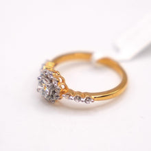 22K Gold Ring with CZ stones