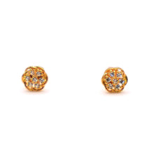 22K Gold Studs with CZ