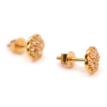 22K Gold Studs with CZ