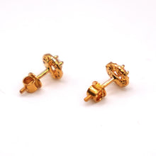 22K Gold Studs with CZ