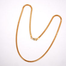 22K Curb & Ball Hybrid Flat Style Chain