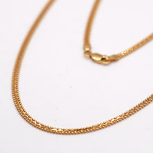 22K Curb & Ball Hybrid Flat Style Chain