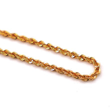 22k Gold Rope Chain 22 Inches