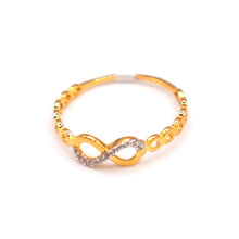 21K Gold Infinity Style Ring