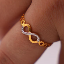 21K Gold Infinity Style Ring