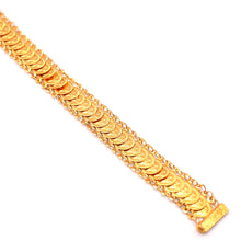 21k Gold Lira Coin Bracelet