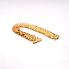 21k Gold Lira Coin Bracelet