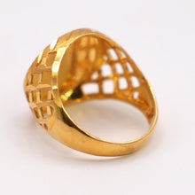 22K Gold Turtle Design Men's Ring