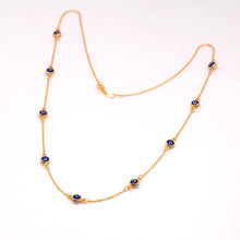 21K Gold Evil Eye Chain/Necklace
