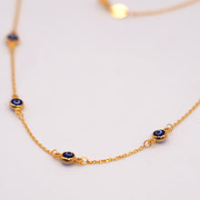 21K Gold Evil Eye Chain/Necklace