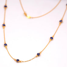 21K Gold Evil Eye Chain/Necklace