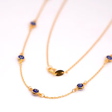 21K Gold Evil Eye Chain/Necklace