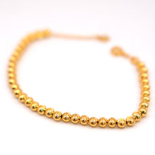 22K Gold Beaded-Balls Glossy Style Bracelet
