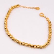 22K Gold Beaded-Balls Matte Style Bracelet