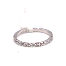 Silver Band with Lab Diamonds