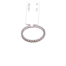 Silver Band with Lab Diamonds