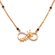 18K Infinity Mangalsutra with Diamonds.