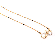 18K Infinity Mangalsutra with Diamonds.