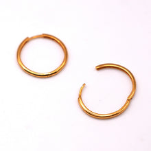 22K Gold Designer Round Style Hoops