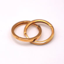 22K Gold Designer Flat Style Hoops