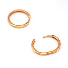 22K Gold Designer Flat Style Hoops