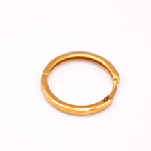 22K Gold Designer Flat Style Hoops