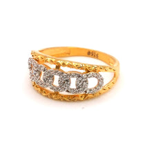 22K Gold Zircon Ring
