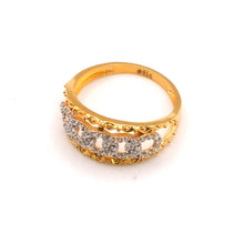 22K Gold Zircon Ring